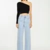 Glamorous Bleach Stonewash Straight Leg Jeans