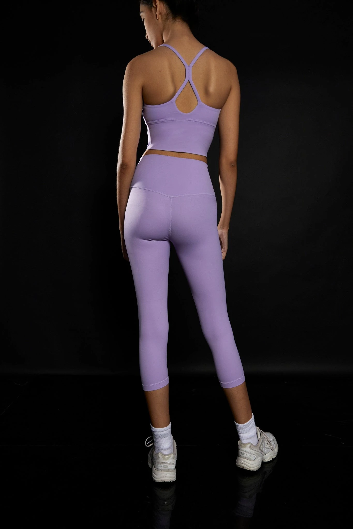 Glamorous Lavender 7/8 Length Gym Leggings 2 Glamorous Lavender 7/8 Length Gym Leggings - Image 2