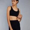 Glamorous Black Scoop Back Sports Bra