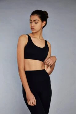 Glamorous Black Scoop Back Sports Bra