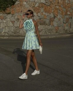 Glamorous Rosie Corsage Skater Mini-Dress -Mint-Blue Floral -Cheap Softly Dressed Store bb582817 b761 40b9 ab8f 25fd9c8be926