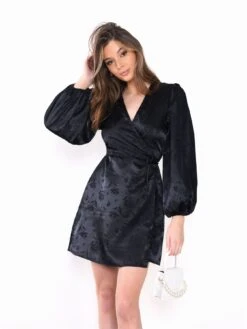 Glamorous Black-Satin Jacquard Wrap Mini-Dress 11 Glamorous Black-Satin Jacquard Wrap Mini-Dress -Cheap Softly Dressed Store bc0ea5d5 4916 4624 a943 ddd98460597d