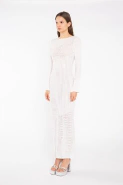 Glamorous Off White Mix Knit Maxi-Dress -Cheap Softly Dressed Store c3d53ecf 0d0c 4451 b32f 285f7c8e4f4b
