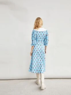 Glamorous Rose Trellis Pattern White Collar Midi Dress 6 Glamorous Rose Trellis Pattern White Collar Midi Dress -Cheap Softly Dressed Store cef70445ae38049e65a4f413d4cb199f