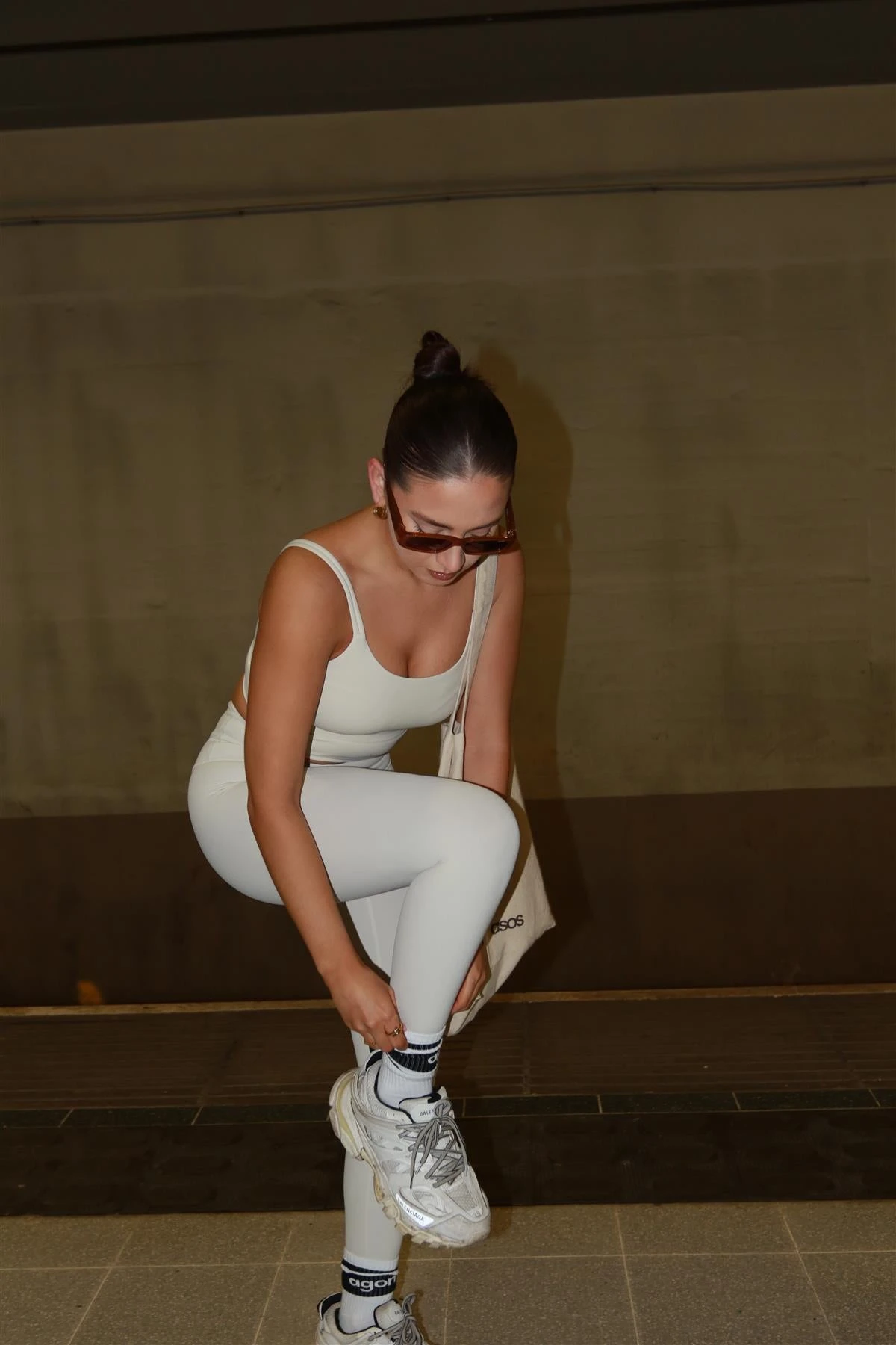 Glamorous Signature Double Strap Crop Top - Putty 1 Glamorous Signature Double Strap Crop Top - Putty