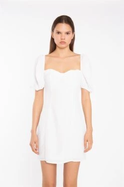 Glamorous Off-White Bust Cup Mini-Dress