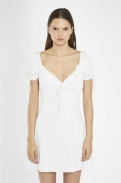 Glamorous Off-White Milkmaid Mini-Dress