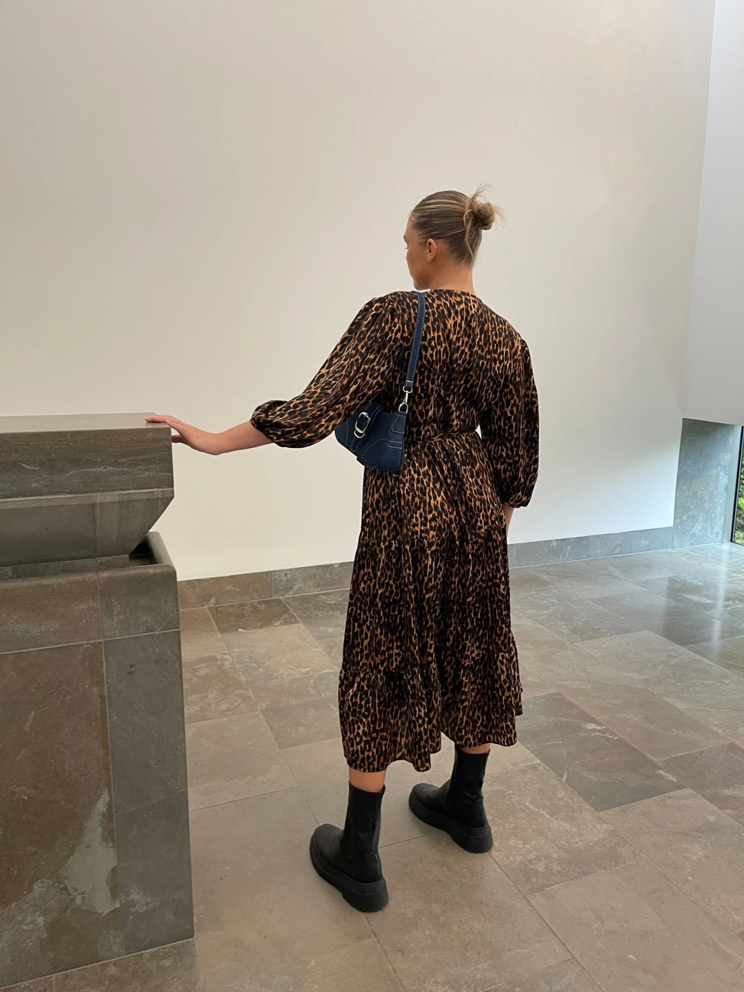 Glamorous Brown Leopard Tiered Wrap Midaxi-Dress 4 Glamorous Brown Leopard Tiered Wrap Midaxi-Dress - Image 4