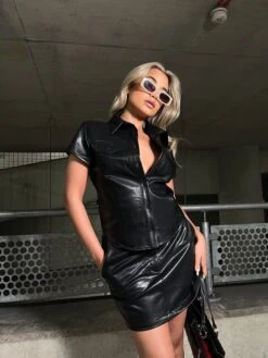 Glamorous Black Pu Mini-Skirt -Cheap Softly Dressed Store image00038 e6efd9c2 a6e7 4bfe 8a11 1df3dee9c283