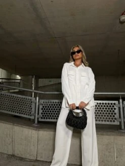 Glamorous Off White Wide Leg High Waisted-Trousers 7 Glamorous Off White Wide Leg High Waisted-Trousers -Cheap Softly Dressed Store image00089